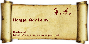 Hogya Adrienn névjegykártya